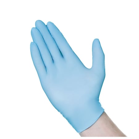 Vguard A16A1, Disposable Gloves, 4.5 mil Palm, Nitrile, Powder-Free, Large, 1000 PK, Blue A16A13